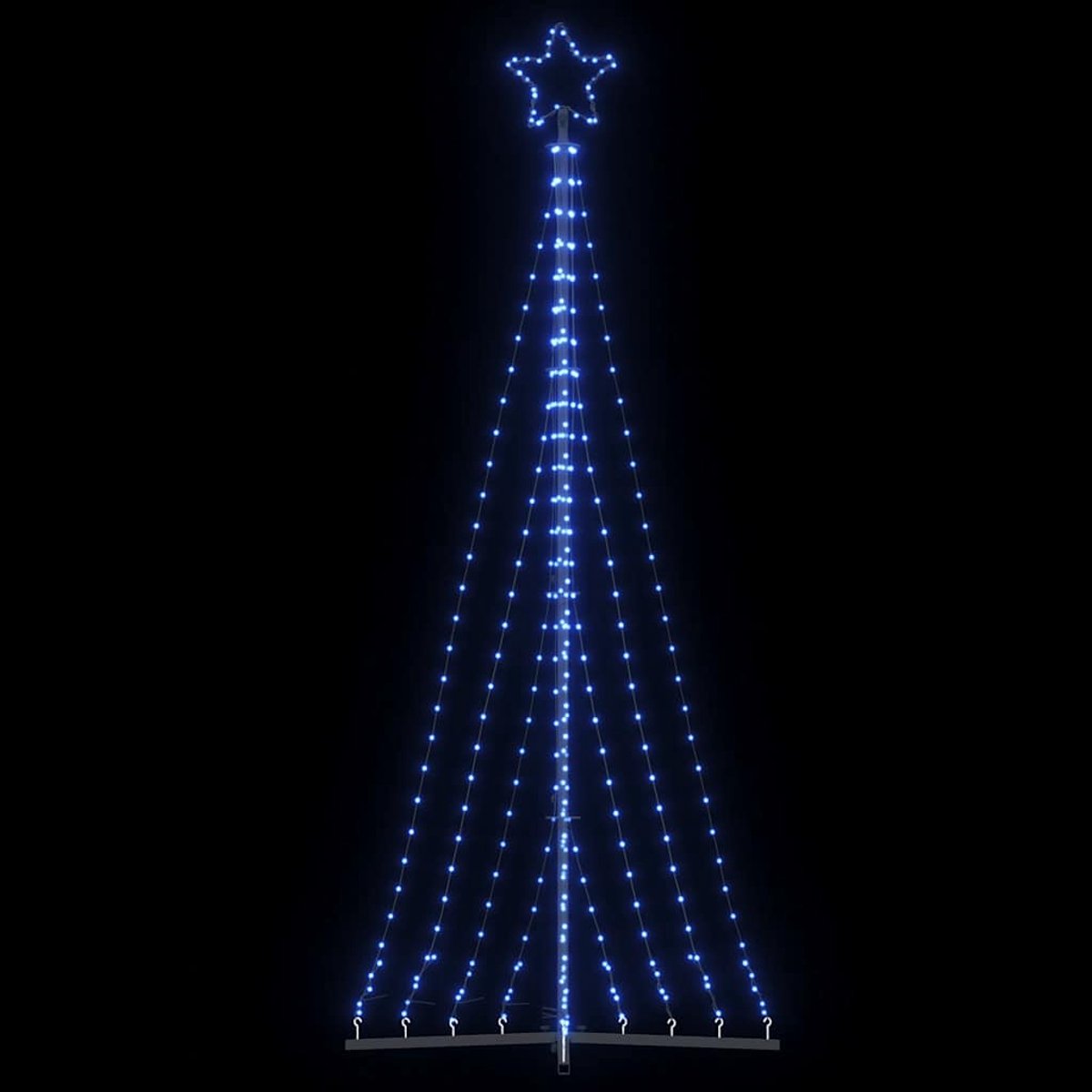 vidaXL LED-kerstboom 447 LEDs 249 cm blauw