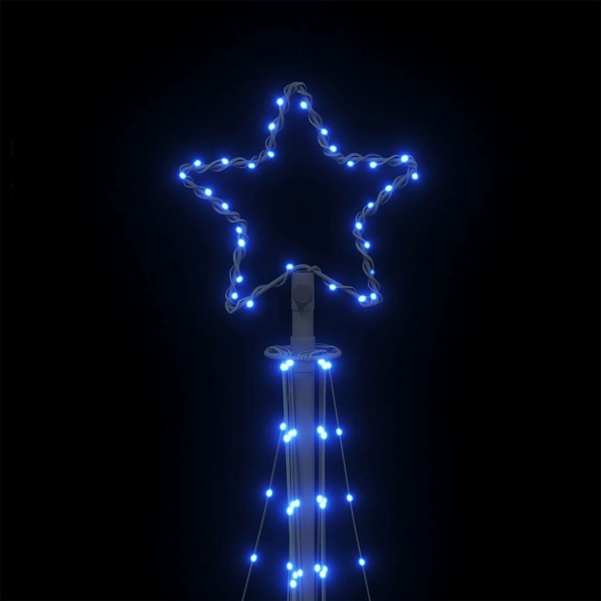 vidaXL LED-kerstboom 447 LEDs 249 cm blauw