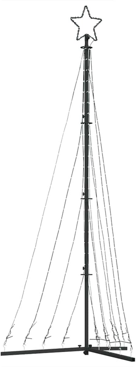 vidaXL LED-kerstboom 447 LEDs 249 cm blauw