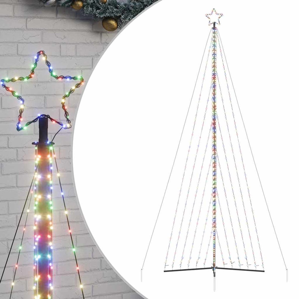 vidaXL LED-kerstboom 476 cm 789 LEDs