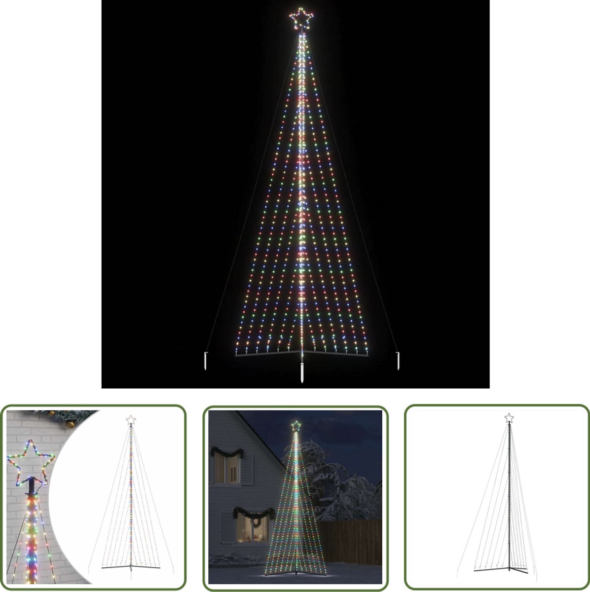 vidaXL LED-kerstboom 476 cm 789 LEDs