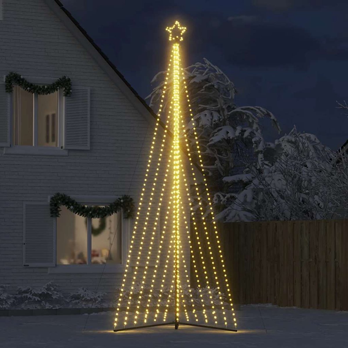 vidaXL LED-kerstboom 476 cm 789 LEDs warm wit