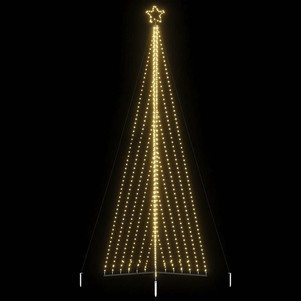 vidaXL LED-kerstboom 476 cm 789 LEDs warm wit
