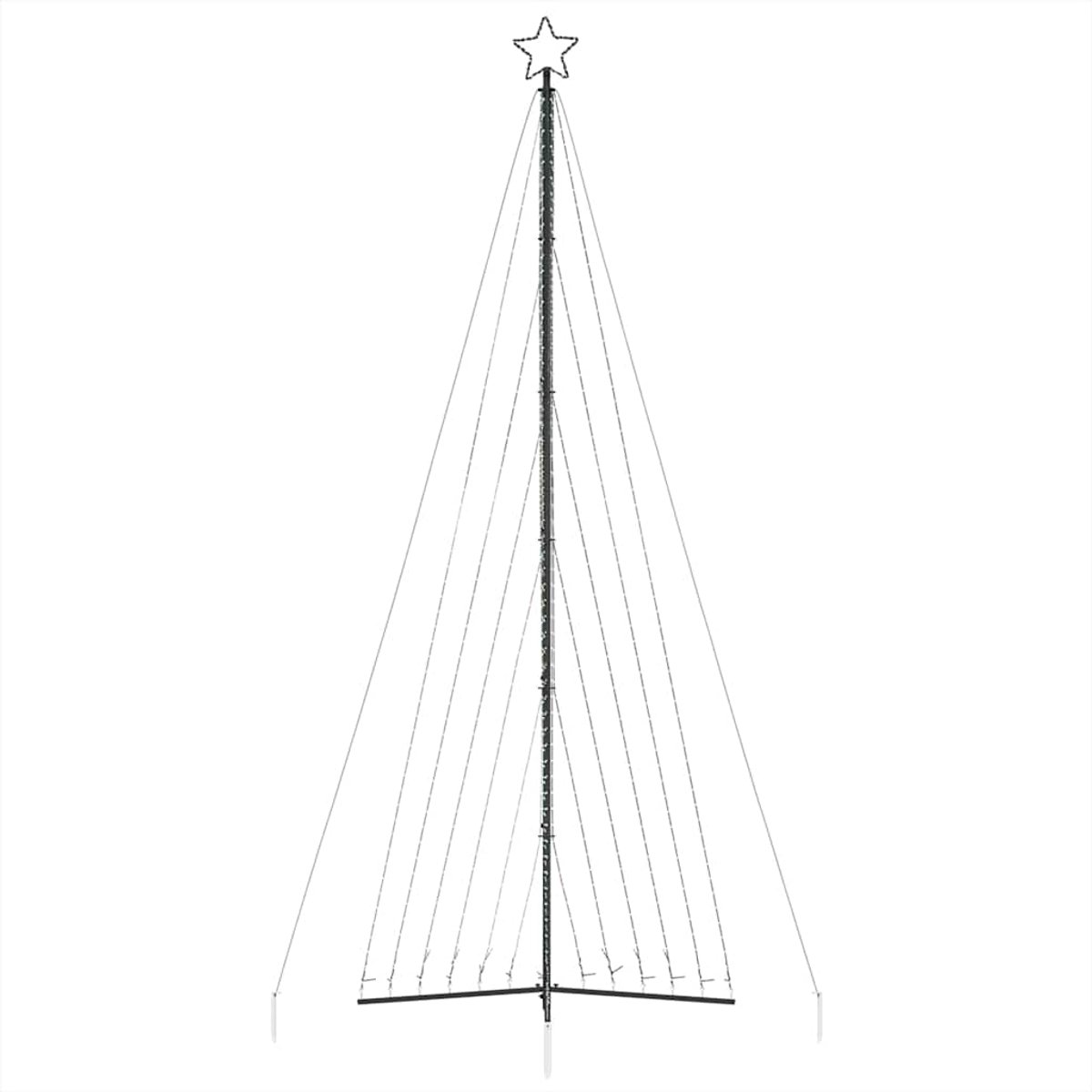 vidaXL LED-kerstboom 476 cm 789 LEDs warm wit