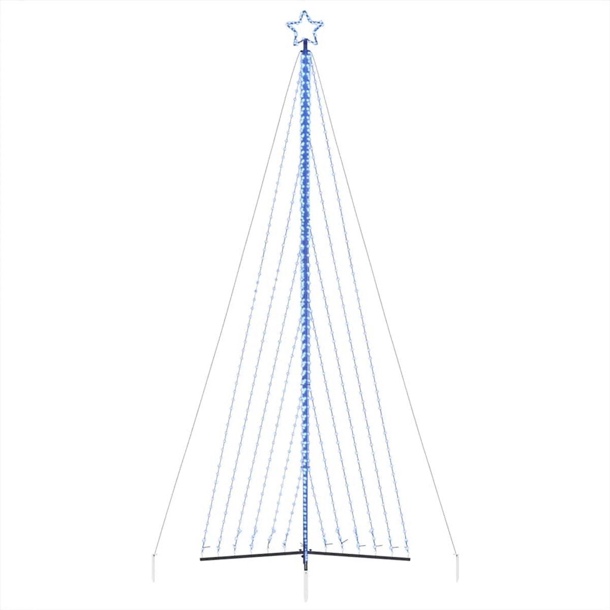 vidaXL LED-kerstboom 476 cm blauw