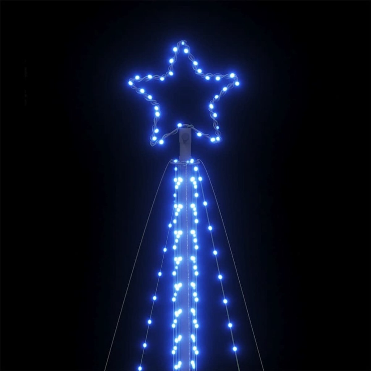 vidaXL LED-kerstboom 476 cm blauw