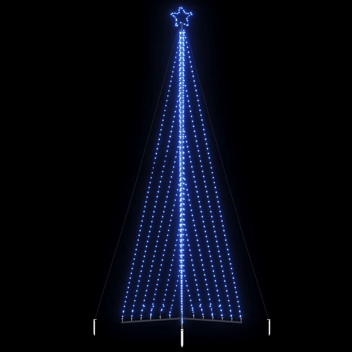 vidaXL LED-kerstboom 476 cm blauw