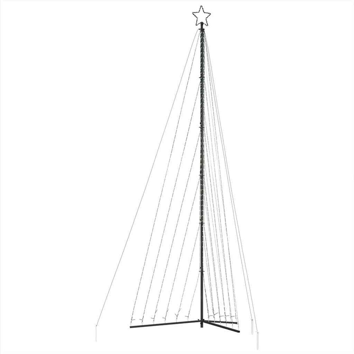 vidaXL LED-kerstboom 476 cm blauw