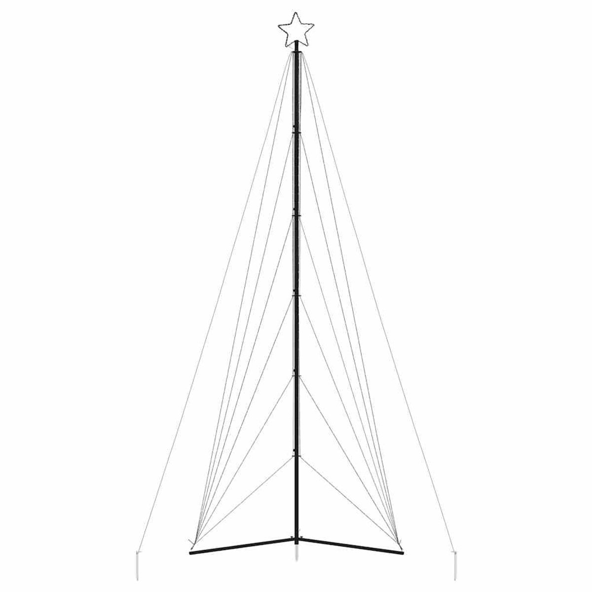 vidaXL LED kerstboom 478 cm warm wit 861 LEDs