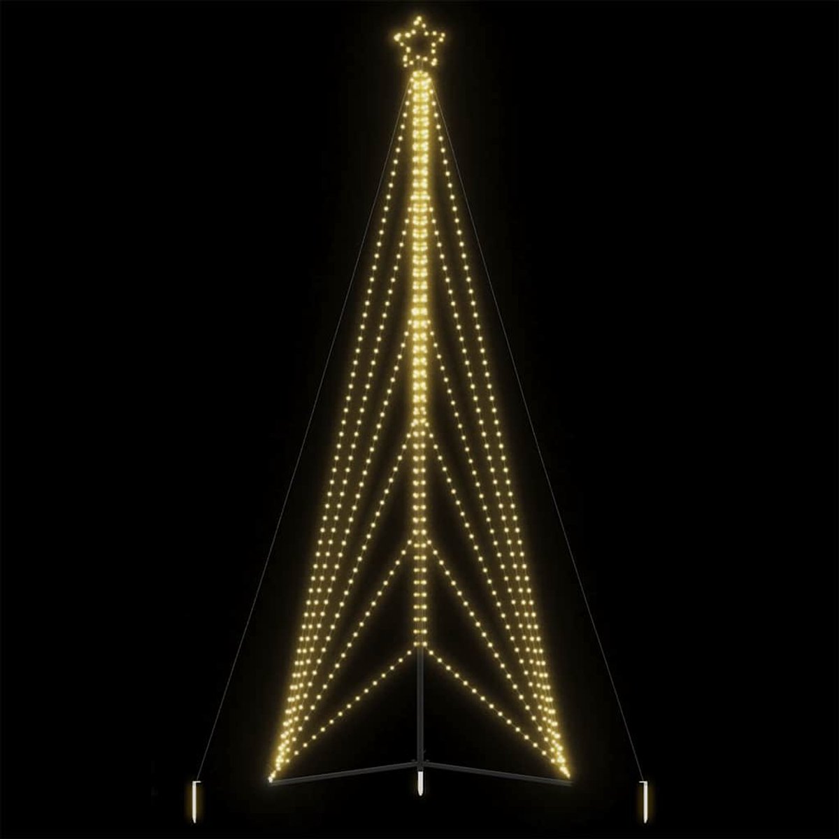 vidaXL LED kerstboom 478 cm warm wit 861 LEDs