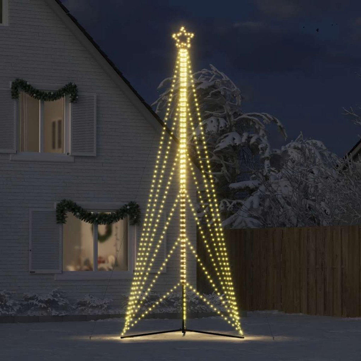 vidaXL LED kerstboom 478 cm warm wit 861 LEDs