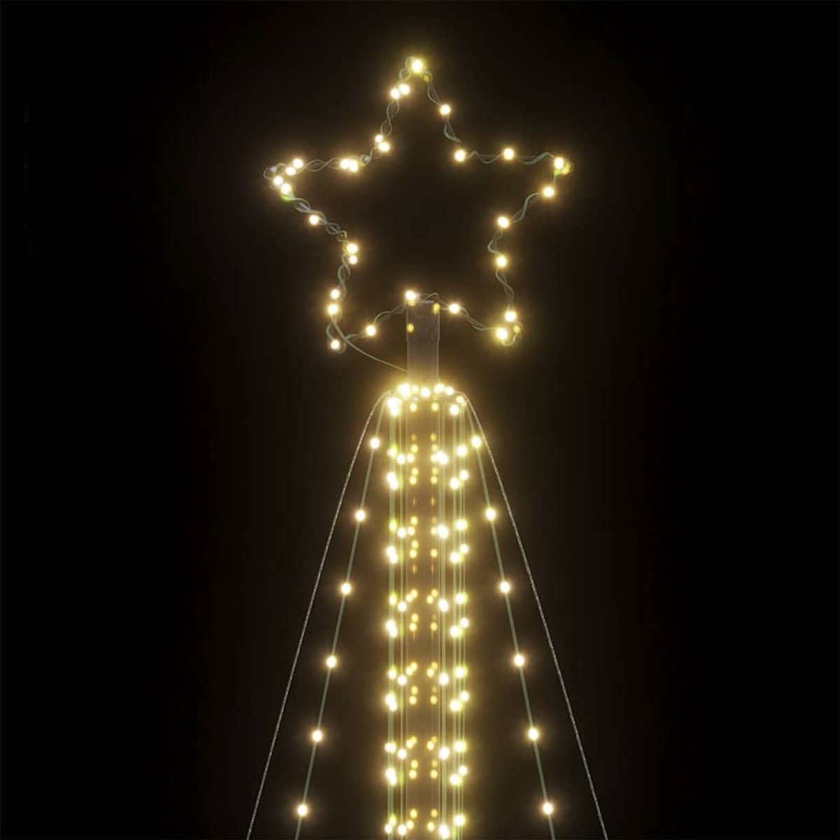 vidaXL LED kerstboom 478 cm warm wit 861 LEDs