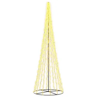 vidaXL LED-kerstboom 485 cm, zwart staal
