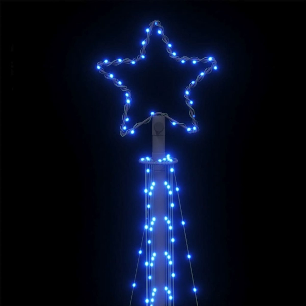 vidaXL LED-kerstboom 495 LEDs 300,5 cm blauw