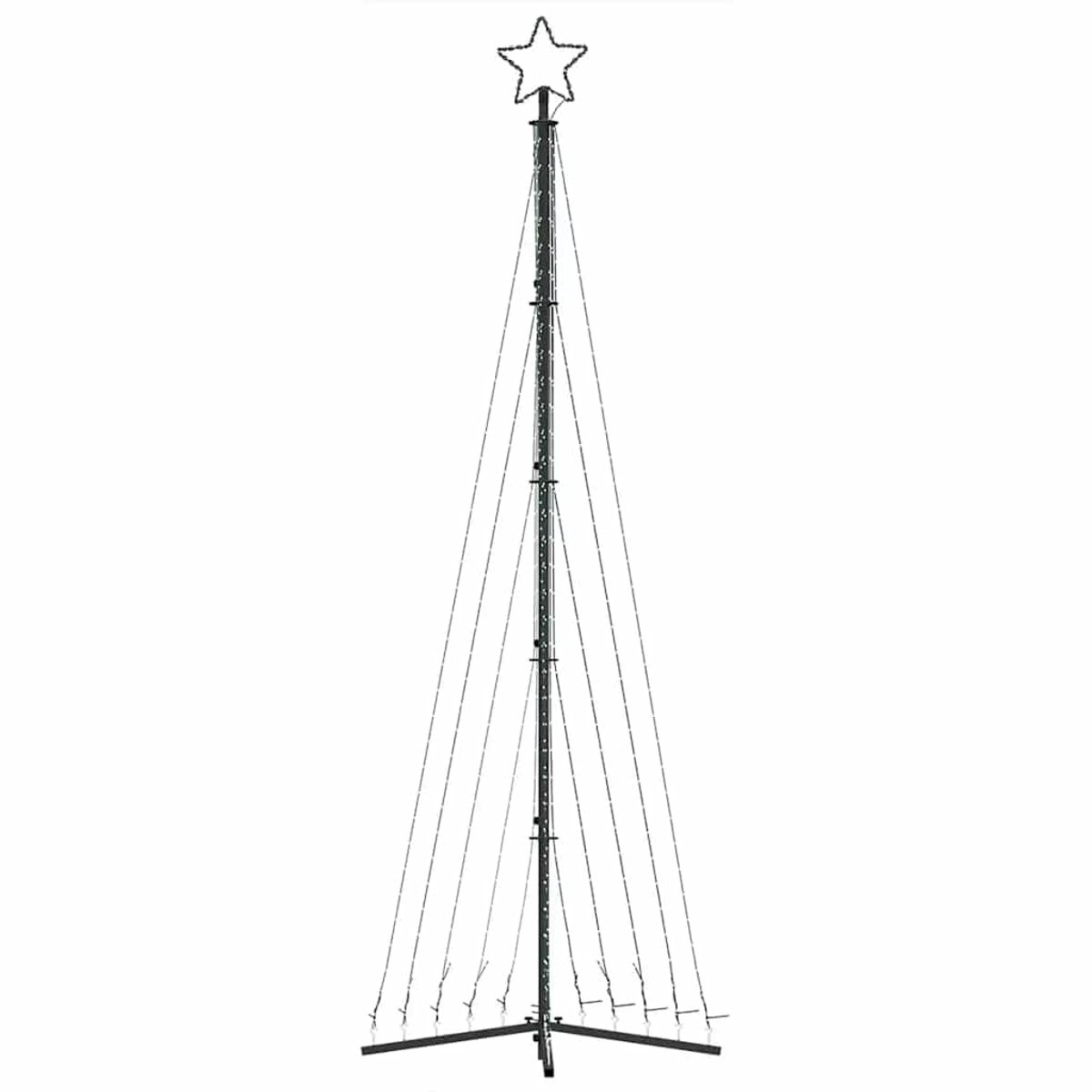 vidaXL LED-kerstboom 495 LEDs warm wit 300,5 cm