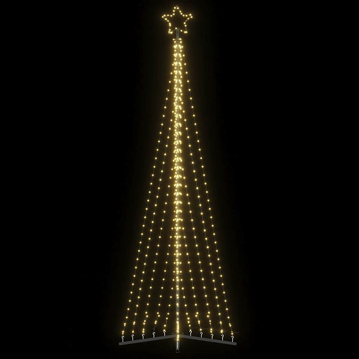 vidaXL LED-kerstboom 495 LEDs warm wit 300,5 cm