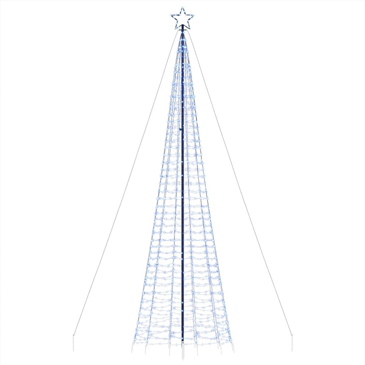vidaXL LED-kerstboom 500 cm blauw 1534 LEDs