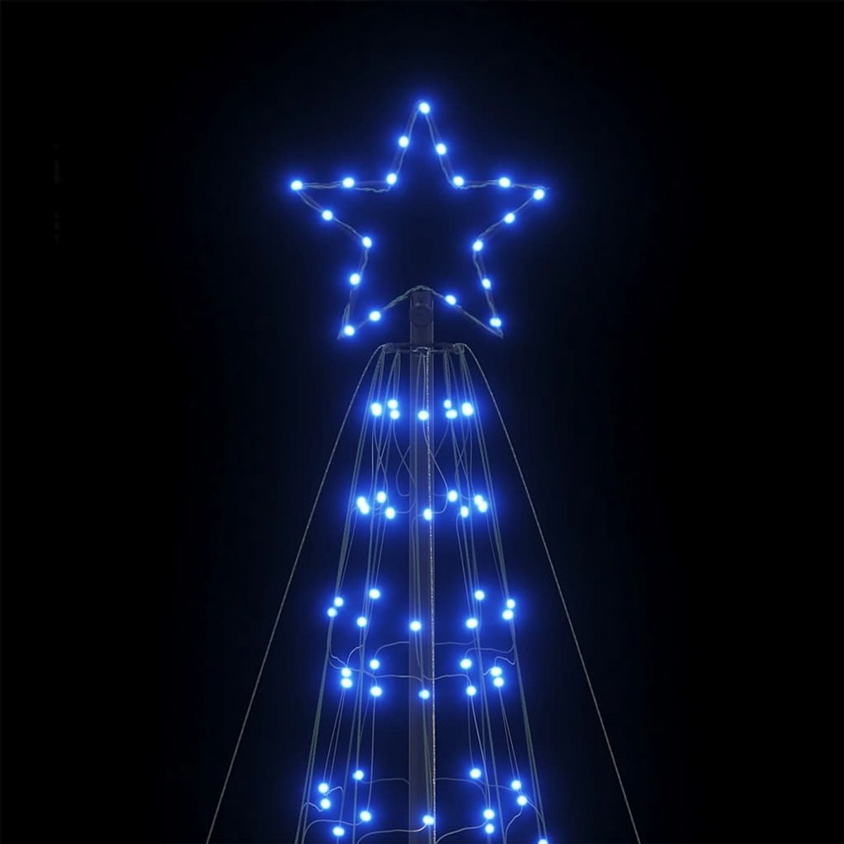 vidaXL LED-kerstboom 500 cm blauw 1534 LEDs