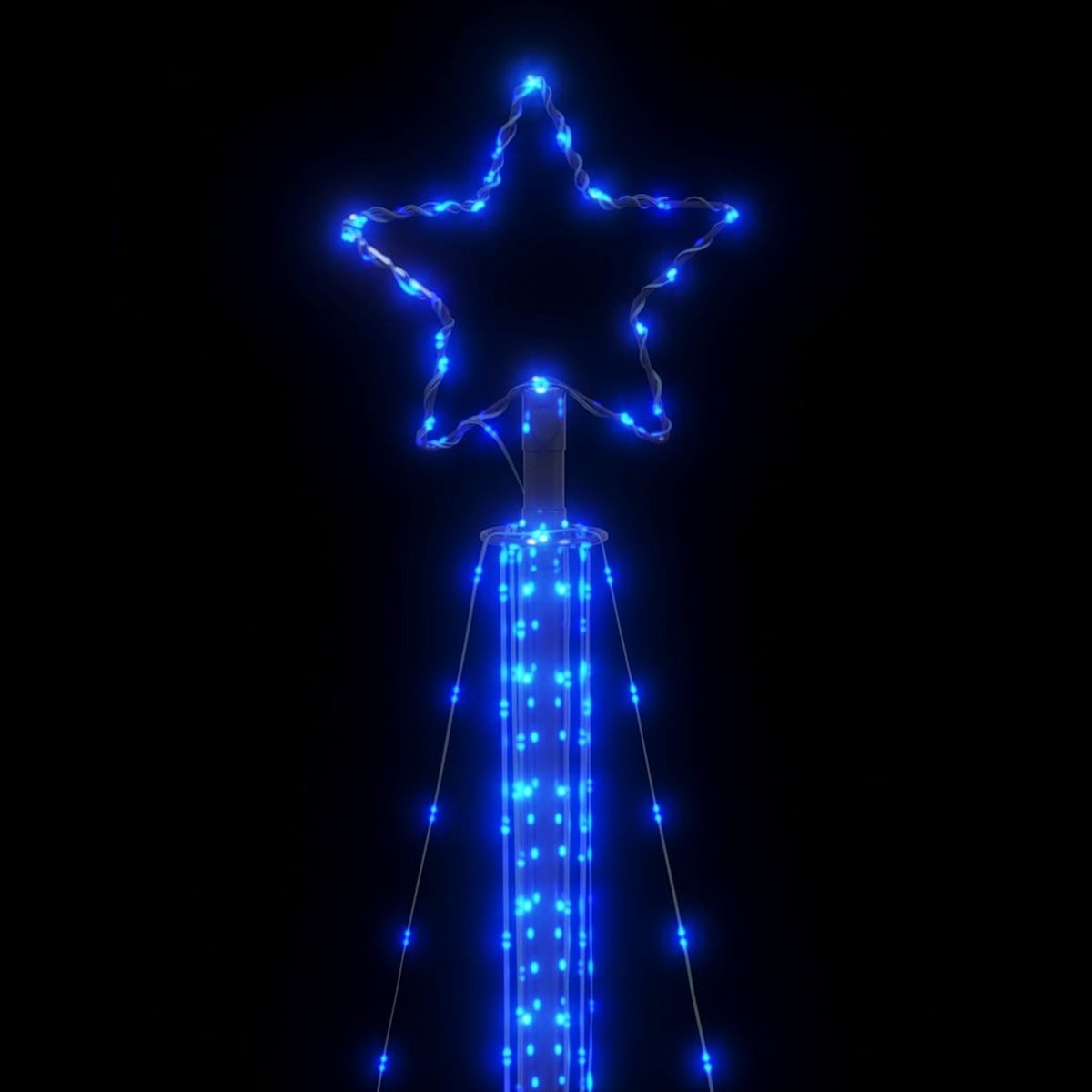 vidaXL LED kerstboom 525 LEDs 302 cm blauw