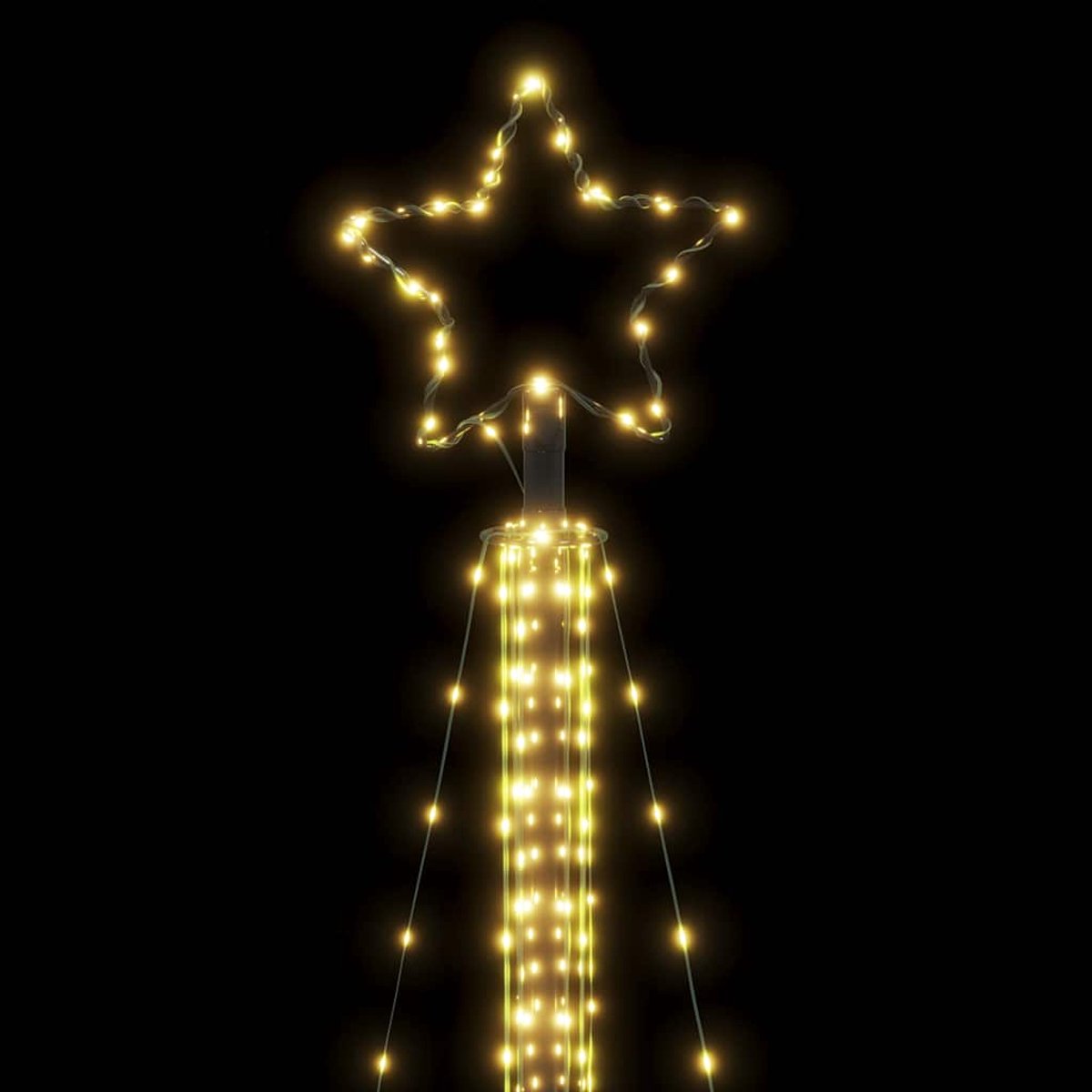 vidaXL LED-kerstboom 525 LEDs 302 cm warm wit