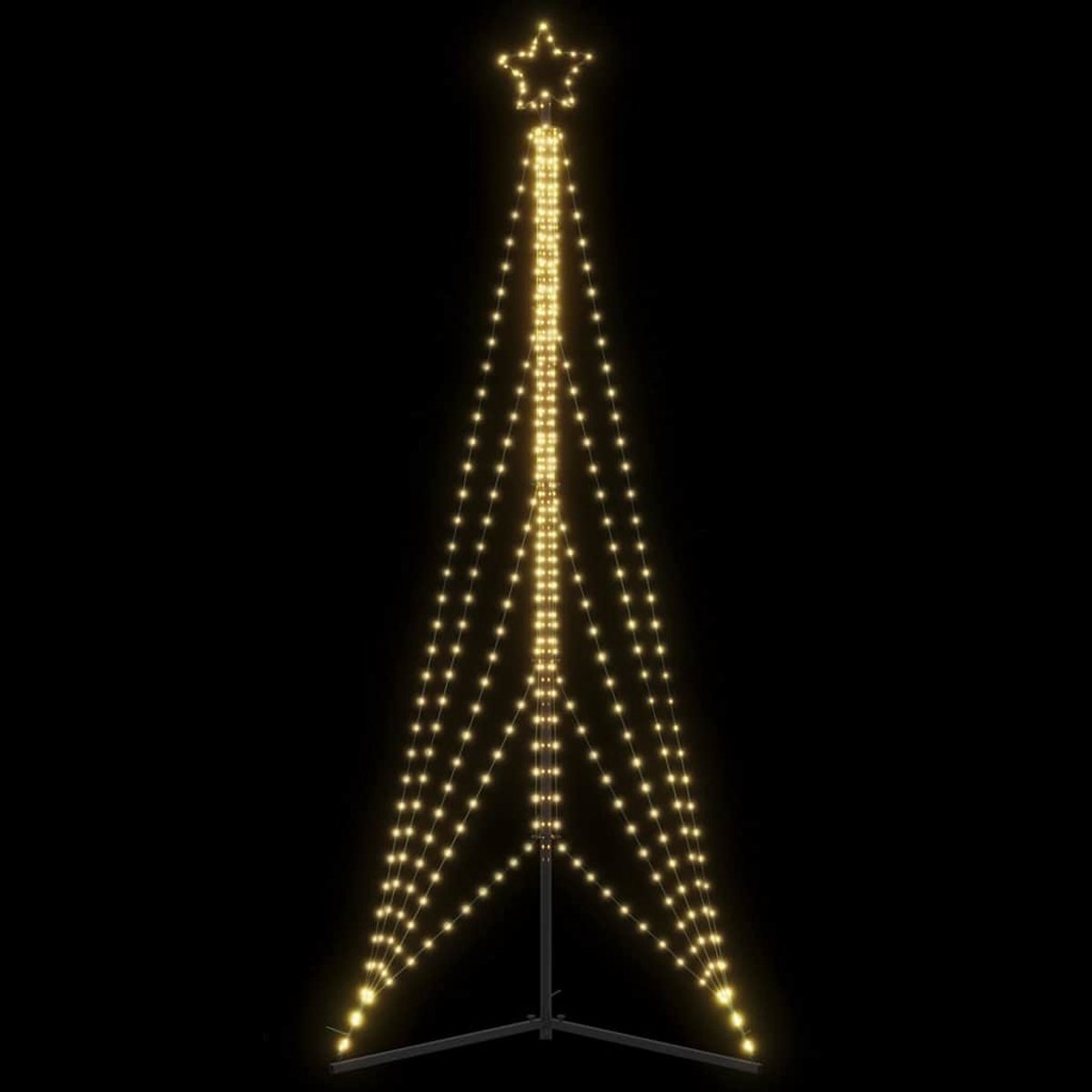 vidaXL LED-kerstboom 525 LEDs 302 cm warm wit