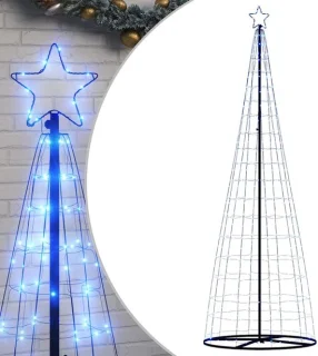 vidaXL LED-kerstboom 550 leds 300 cm blauw