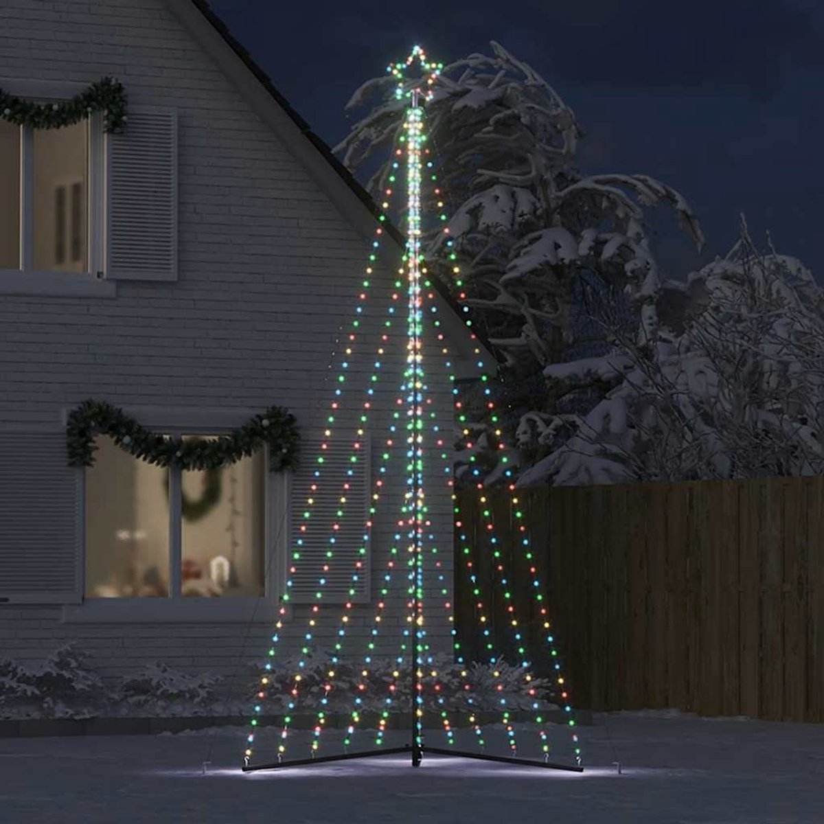 vidaXL LED-kerstboom 570 LEDs 399 cm
