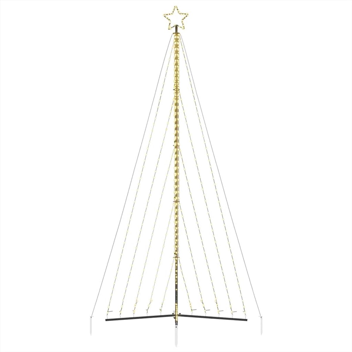 vidaXL LED-kerstboom 570 LEDs warm wit 399 cm