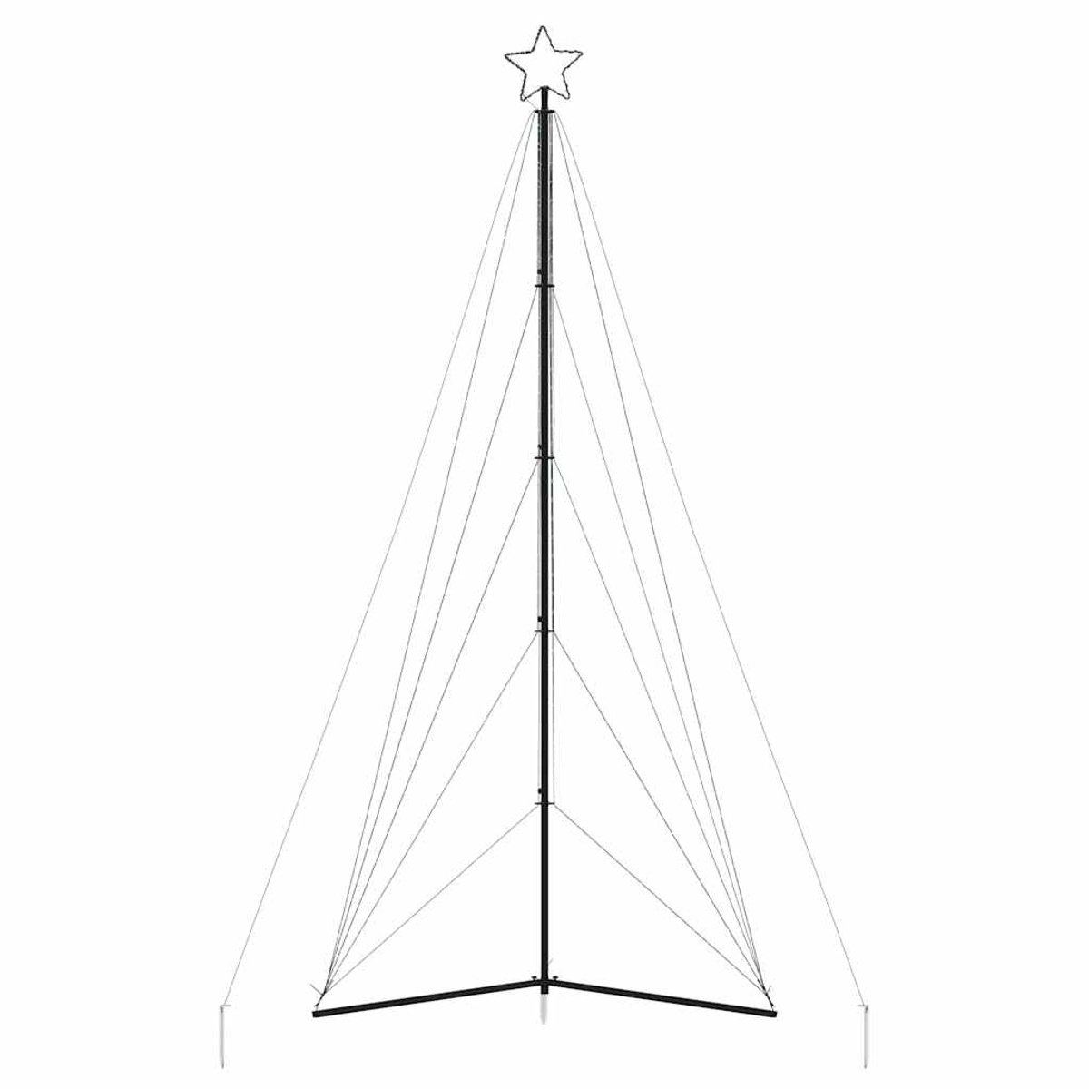 vidaXL LED Kerstboom 615 LEDs 404,5 cm Blauw