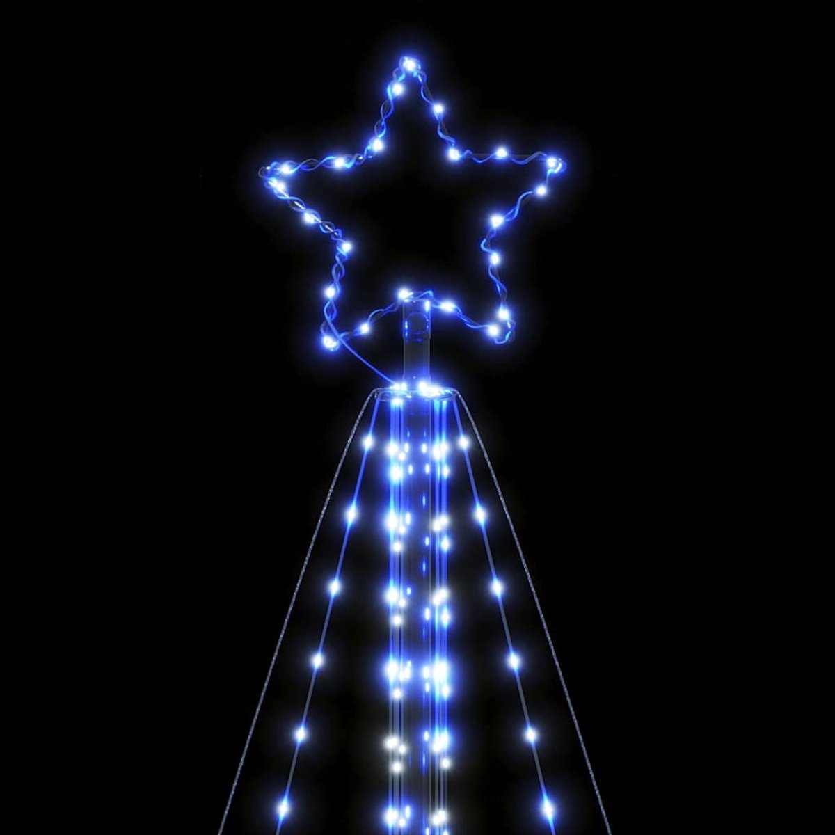 vidaXL LED Kerstboom 615 LEDs 404,5 cm Blauw