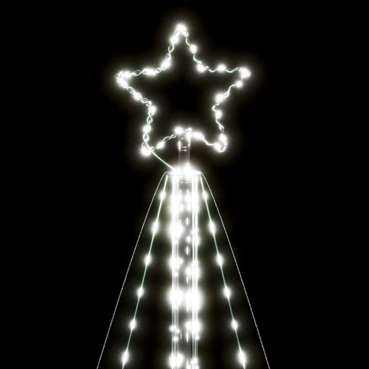 vidaXL LED Kerstboom 615 LEDs Koud Wit 404,5 cm