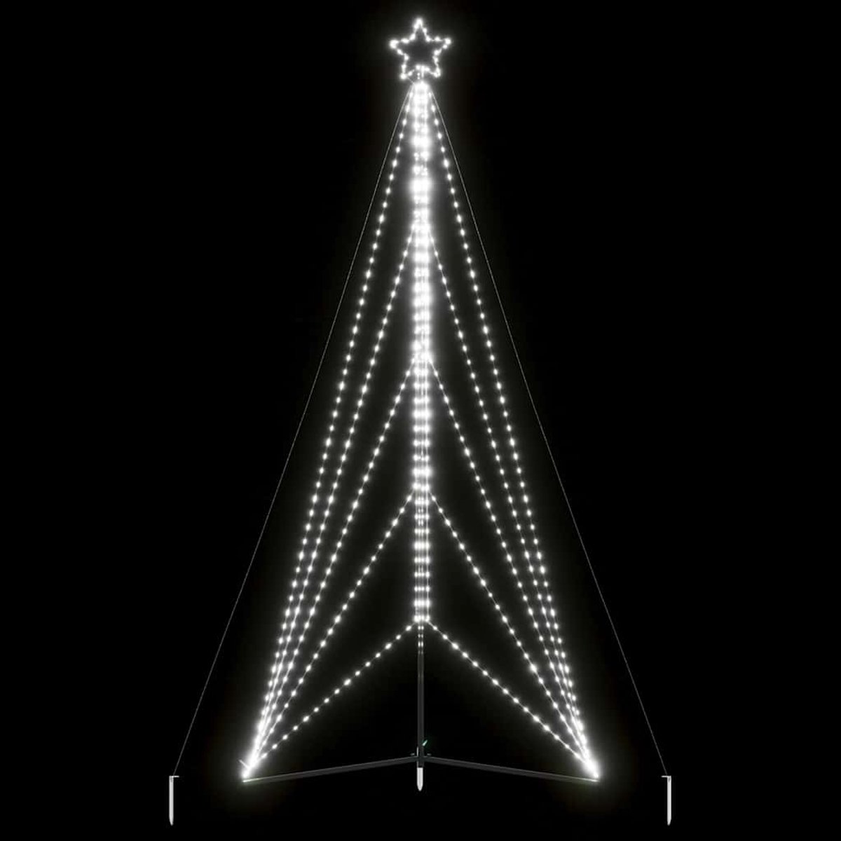 vidaXL LED Kerstboom 615 LEDs Koud Wit 404,5 cm