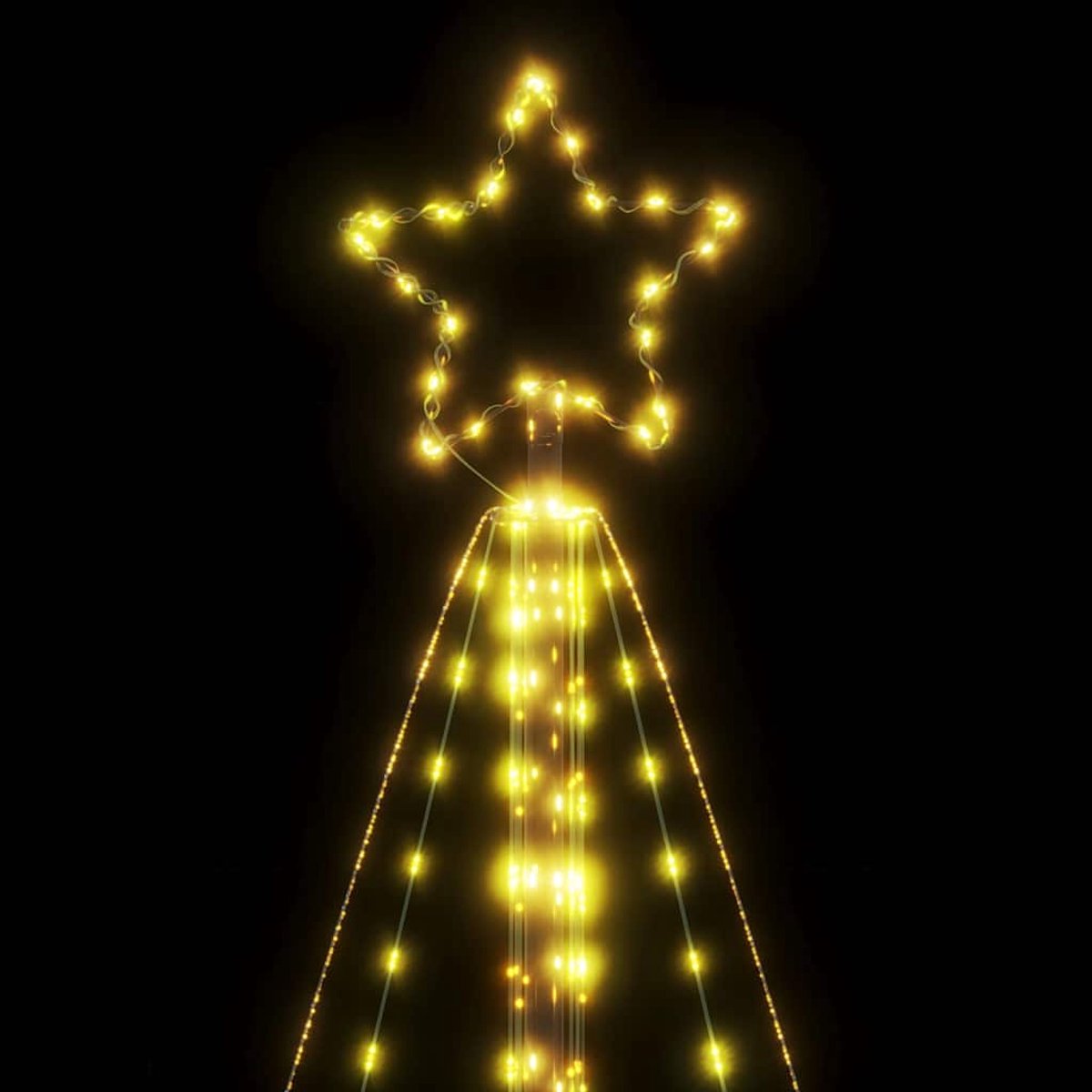 vidaXL LED-kerstboom 615 LEDs warm wit 404,5 cm