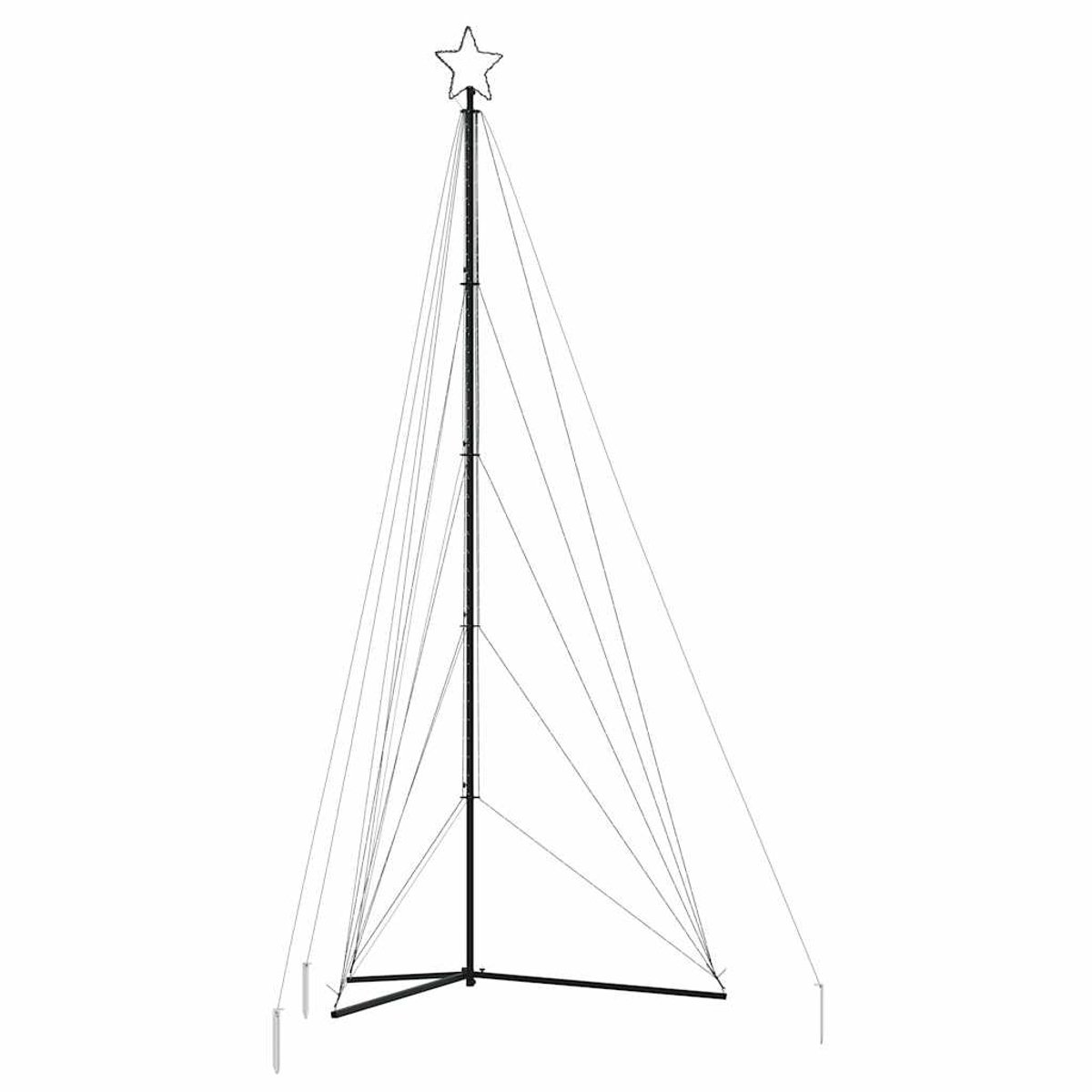vidaXL LED-kerstboom 615 LEDs warm wit 404,5 cm
