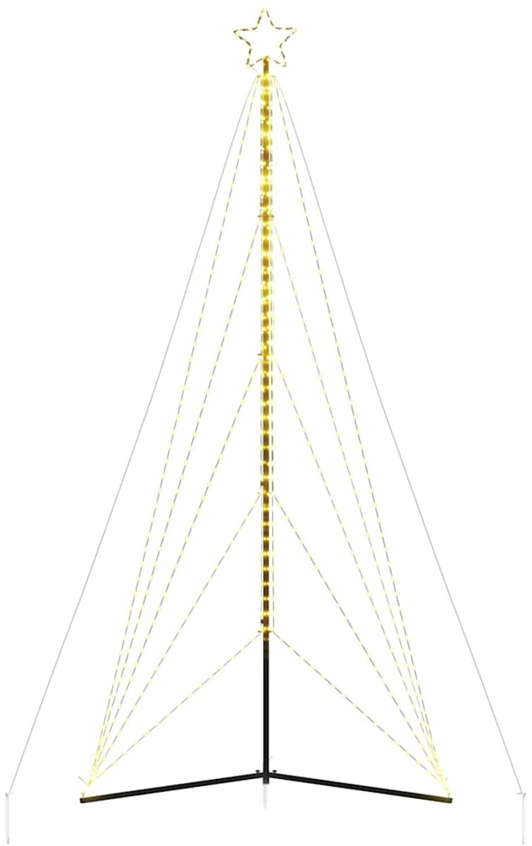 vidaXL LED-kerstboom 615 LEDs warm wit 404,5 cm