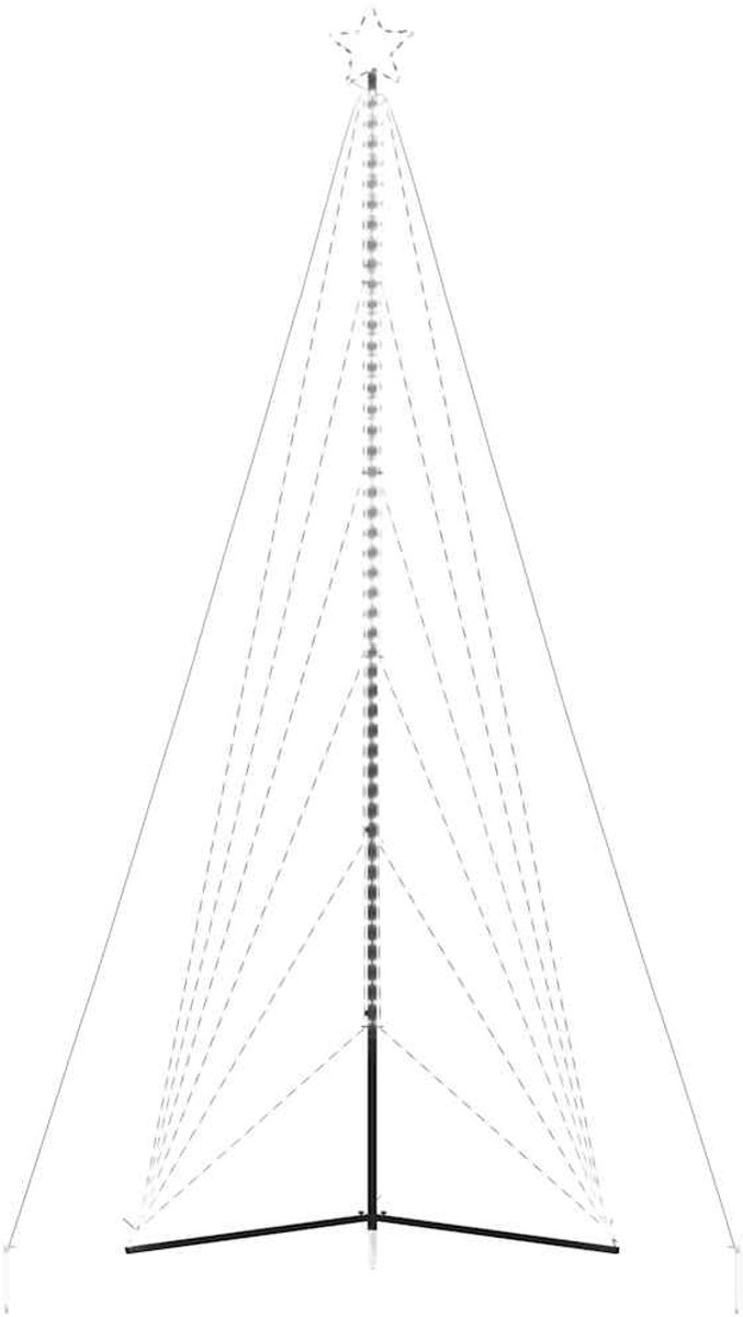 vidaXL LED-kerstboom 861 LEDs koud wit 478 cm