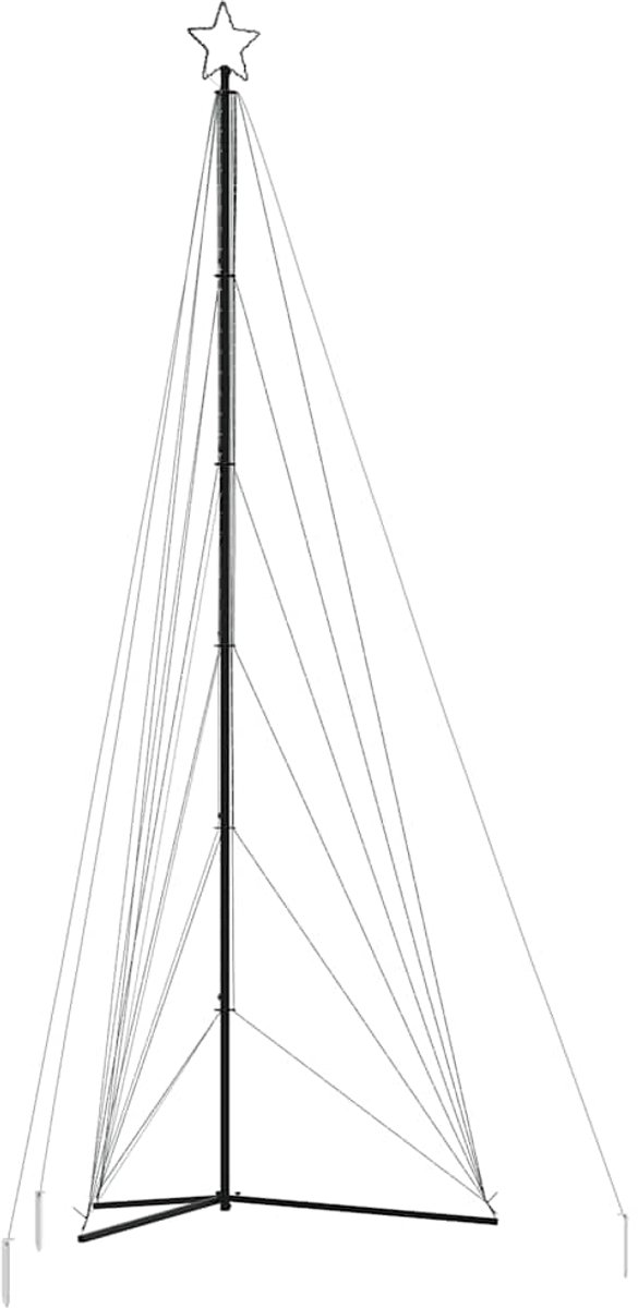 vidaXL LED-kerstboom 861 LEDs koud wit 478 cm