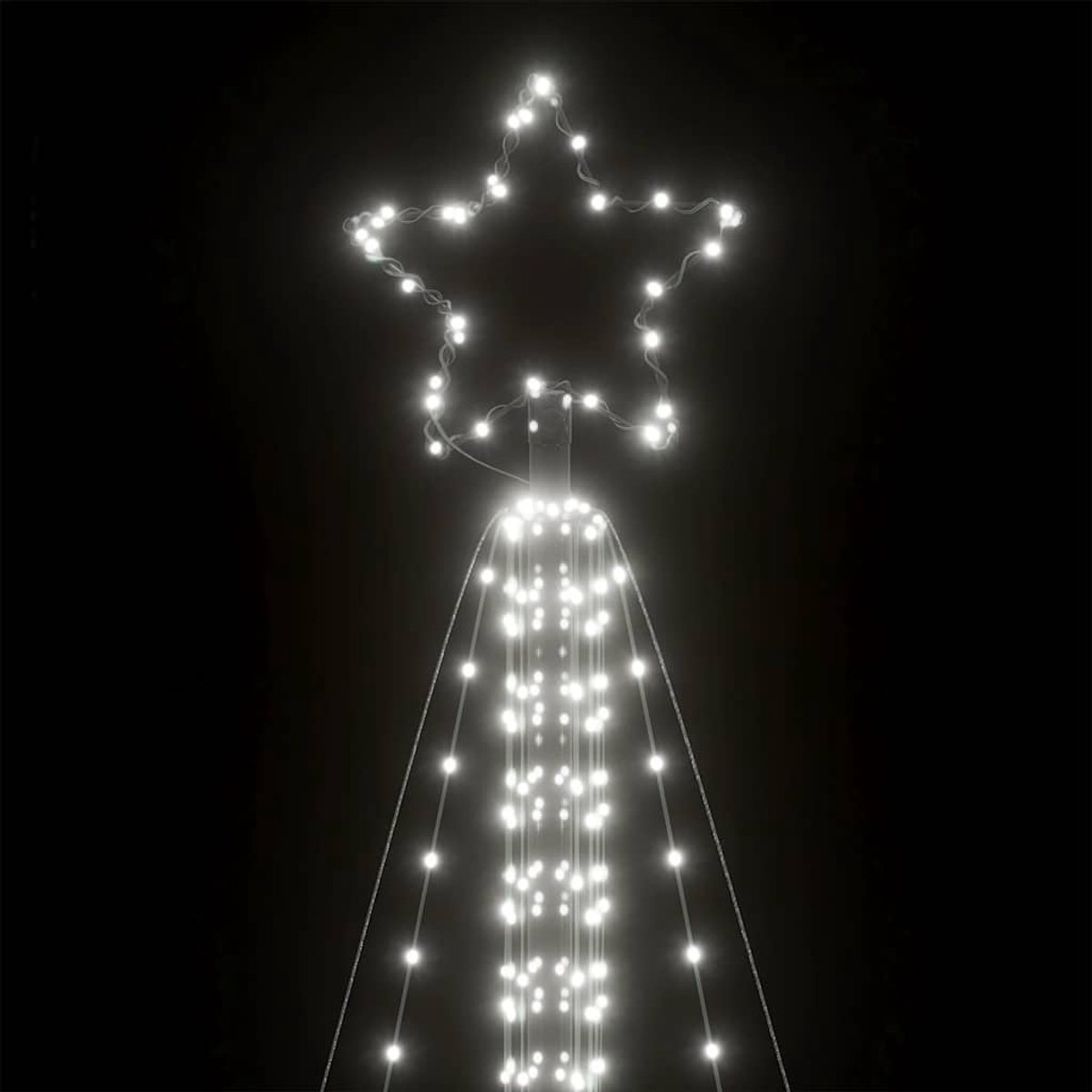 vidaXL LED-kerstboom 861 LEDs koud wit 478 cm