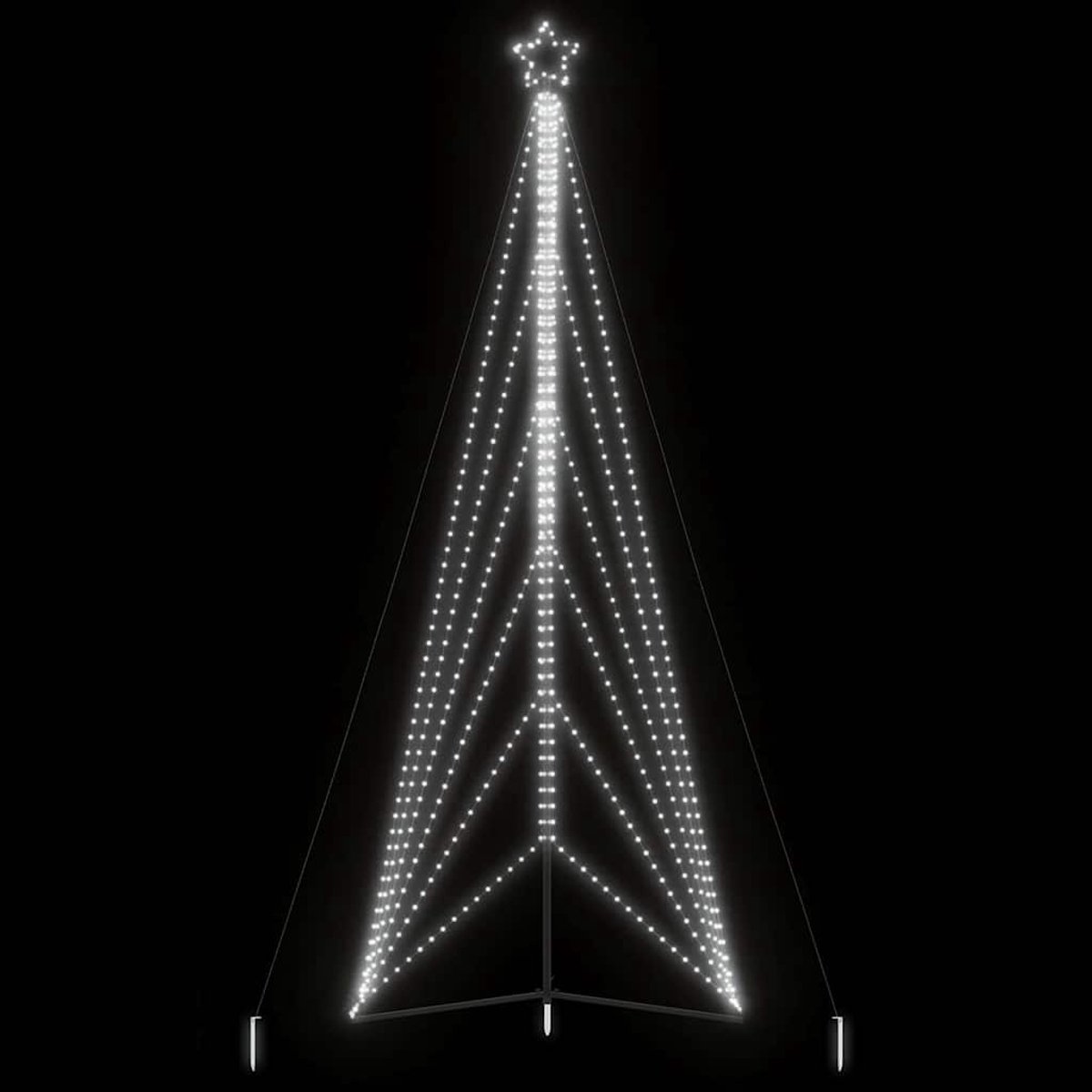 vidaXL LED-kerstboom 861 LEDs koud wit 478 cm