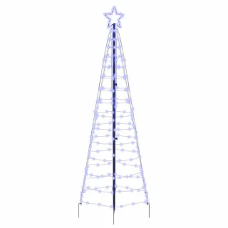 vidaXL LED-kerstboom Ekenas 250 cm blauw
