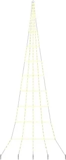 vidaXL LED-kerstboom met grondspikes 511 cm metaal