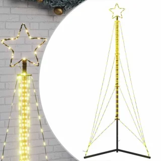 vidaXL LED-kerstboom warm wit 240 cm
