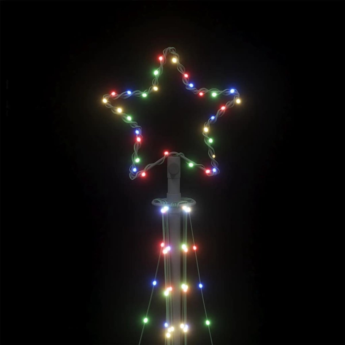 vidaXL LED-kleurkerstboom 249 cm 447 LEDs