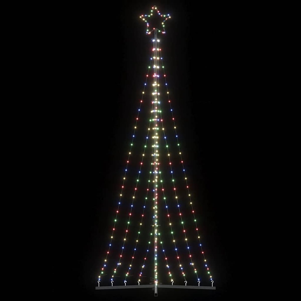 vidaXL LED-kleurkerstboom 249 cm 447 LEDs