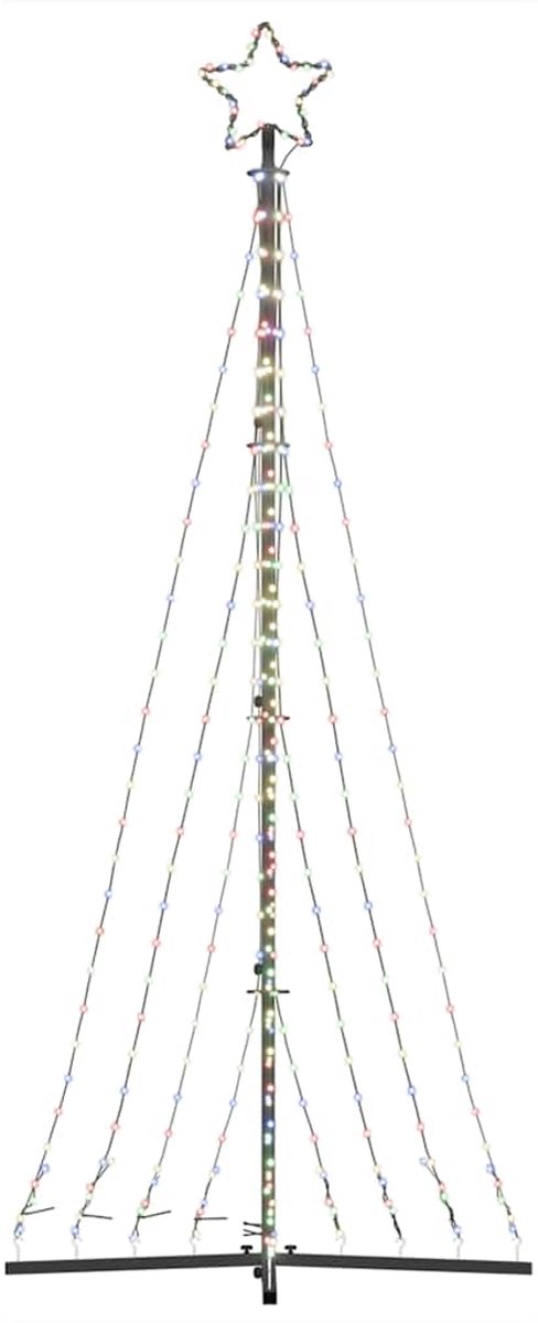vidaXL LED-kleurkerstboom 249 cm 447 LEDs