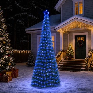 vidaXL led-tinselkerstboom Ekenäs 250 cm