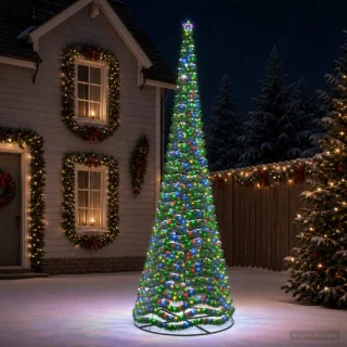 vidaXL led-tinselkerstboom Ekenäs 500 cm