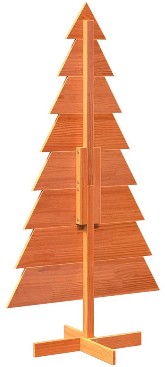 vidaXL massief grenen kerstboom 150 cm wasbruin