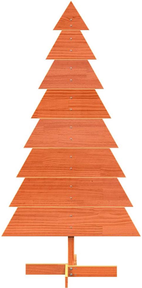 vidaXL massief grenen kerstboom 150 cm wasbruin