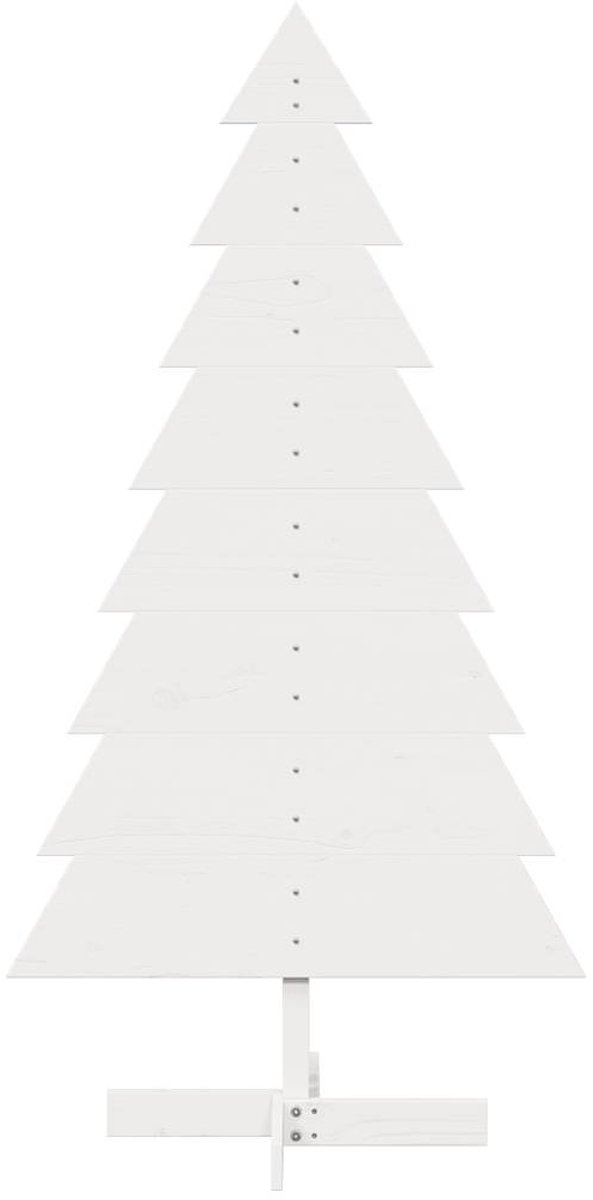 vidaXL Massief Grenenhouten Kerstboom 150 cm Wit
